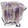 Vintage Peony Flower Silk Scarf Sunscreen Shawl Romantic Orchid Scarf Simulation Silk 71cm Square Scarf Professional Scarf Women