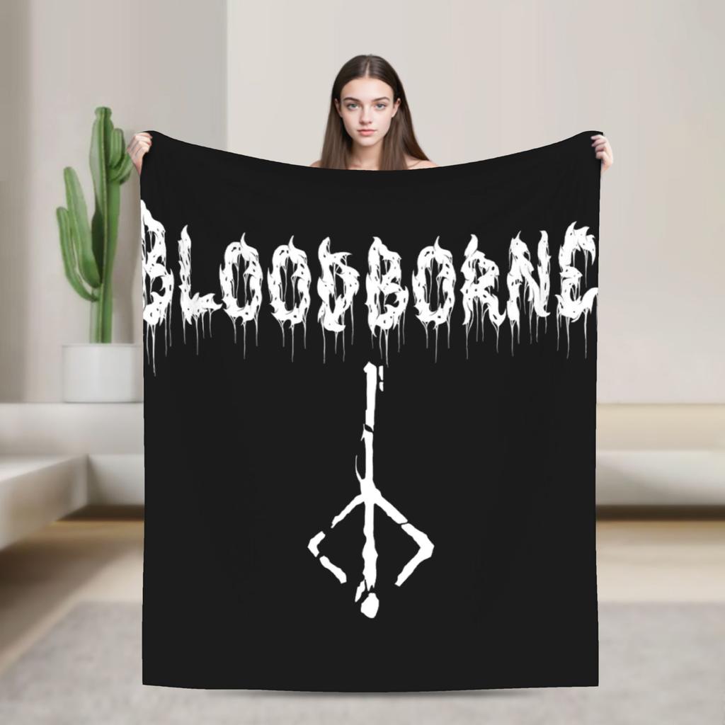 Bloodborne Dark Souls Decke Warm Weich Bedruckte Plüschdecke für Mädchen Jungen Sofa Stuhl Flanell Tagesdecke Bettbezug