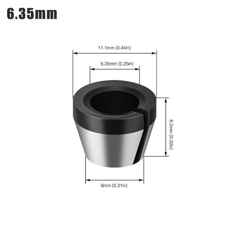 6mm 6,35mm 8mm kleštinové sklíčidlo Gravírovací stroj s maticovým adaptérem pro frézování bitů Příslušenství pro elektrické frézy