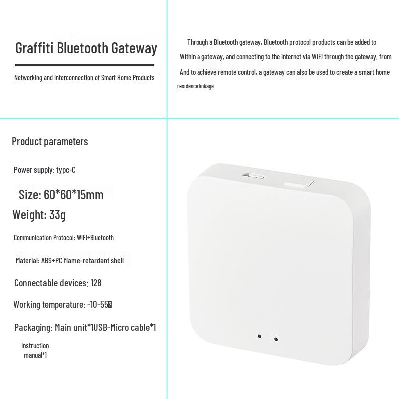 Graffiti Gateway Multi-Mode Wireless Remote: Smart Zigbee & Bluetooth Controller for Home Automation Wireless Bluetooth Gateway