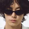 Geek Oval Sunglasses Black