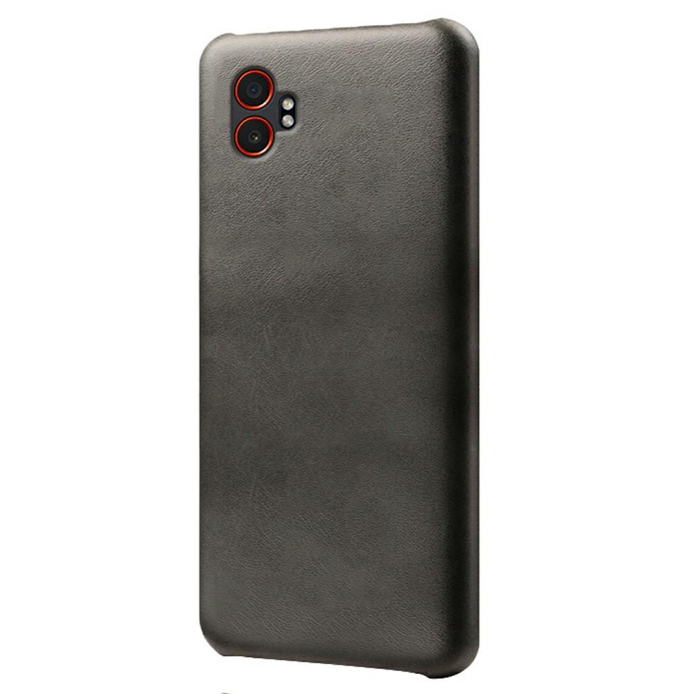 For Samsung Galaxy XCover7 Pro Case Calf Texture PU Leather Hard PC Protective Phone Cover
