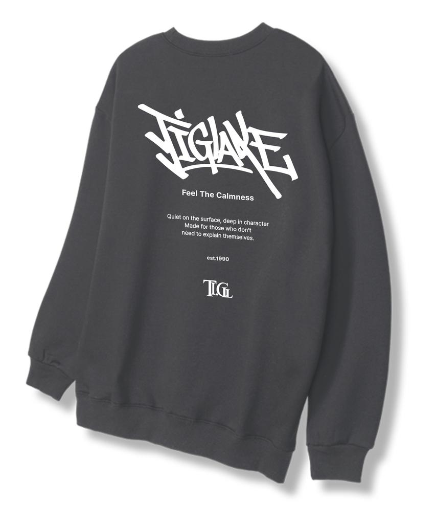 TI.GLAKE The Serif Sweatshirt Dark Gray [Fleece Lining]