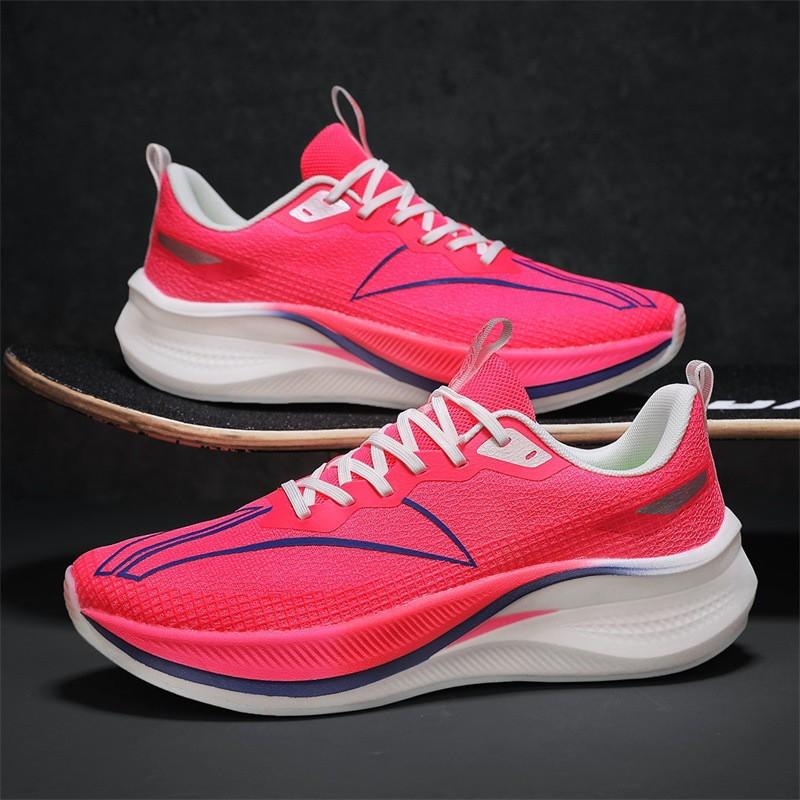 Carbon Plate Running Shoes Men Women Teens Lightweight Breathable Trail Road Marathon Training Sneakers