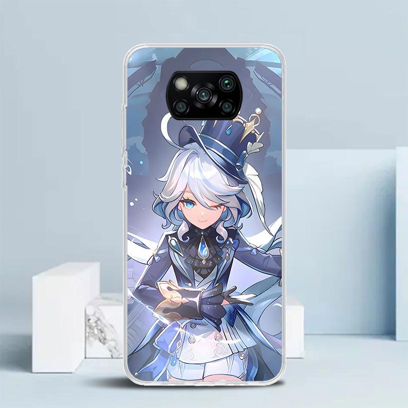 Genshin Impact Furina Soft Cover for Xiaomi Poco F7 Ultra X7 X6 X5 Pro M7 Phone Case Redmi 15 15C 13 13C 12 12C 10 10C Print She