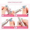 30000/35000RPM Portable High Speed Electric Manicure Drill Acrylic Nail Sculpting Tools Rechargeable Nail Drill Machine