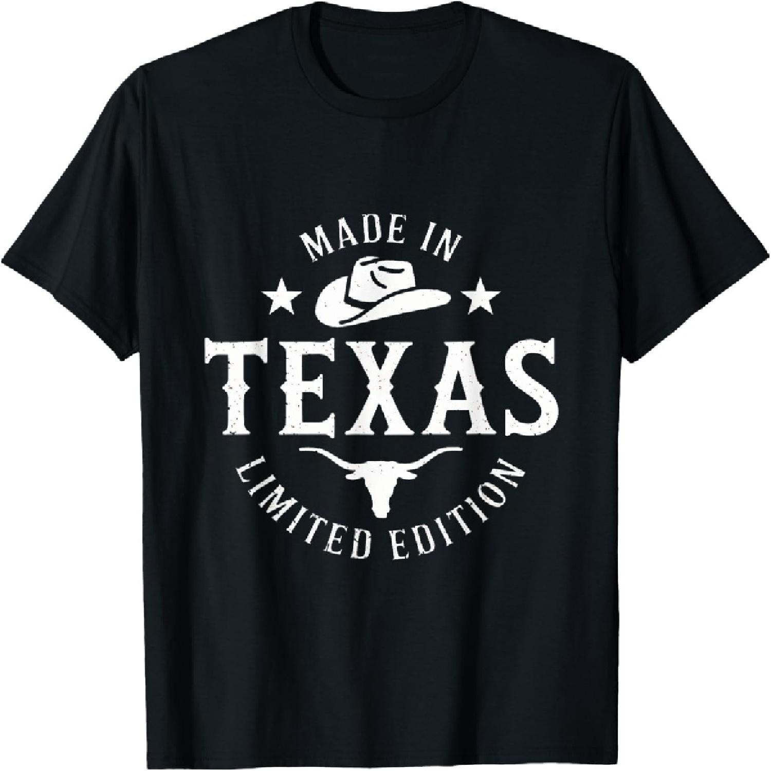 Made in Texas Limited Edition - Cowboy Hat Vintage Southern T-Shirt XXXXXL разноцветный