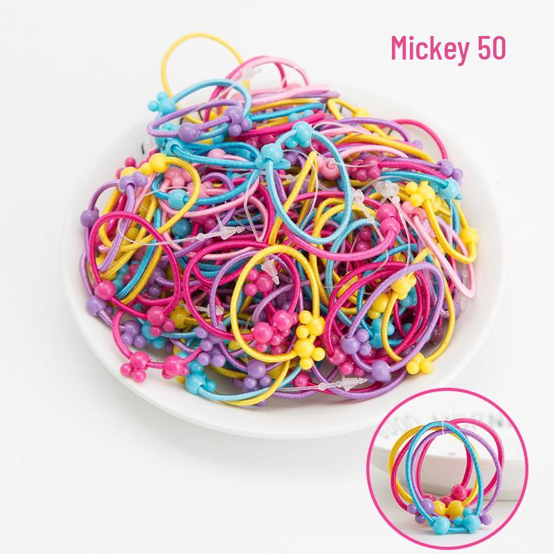 

Резинка для волос с двойными бусинами, не запутывающая волосы, для детей – Детские аксессуары для волос