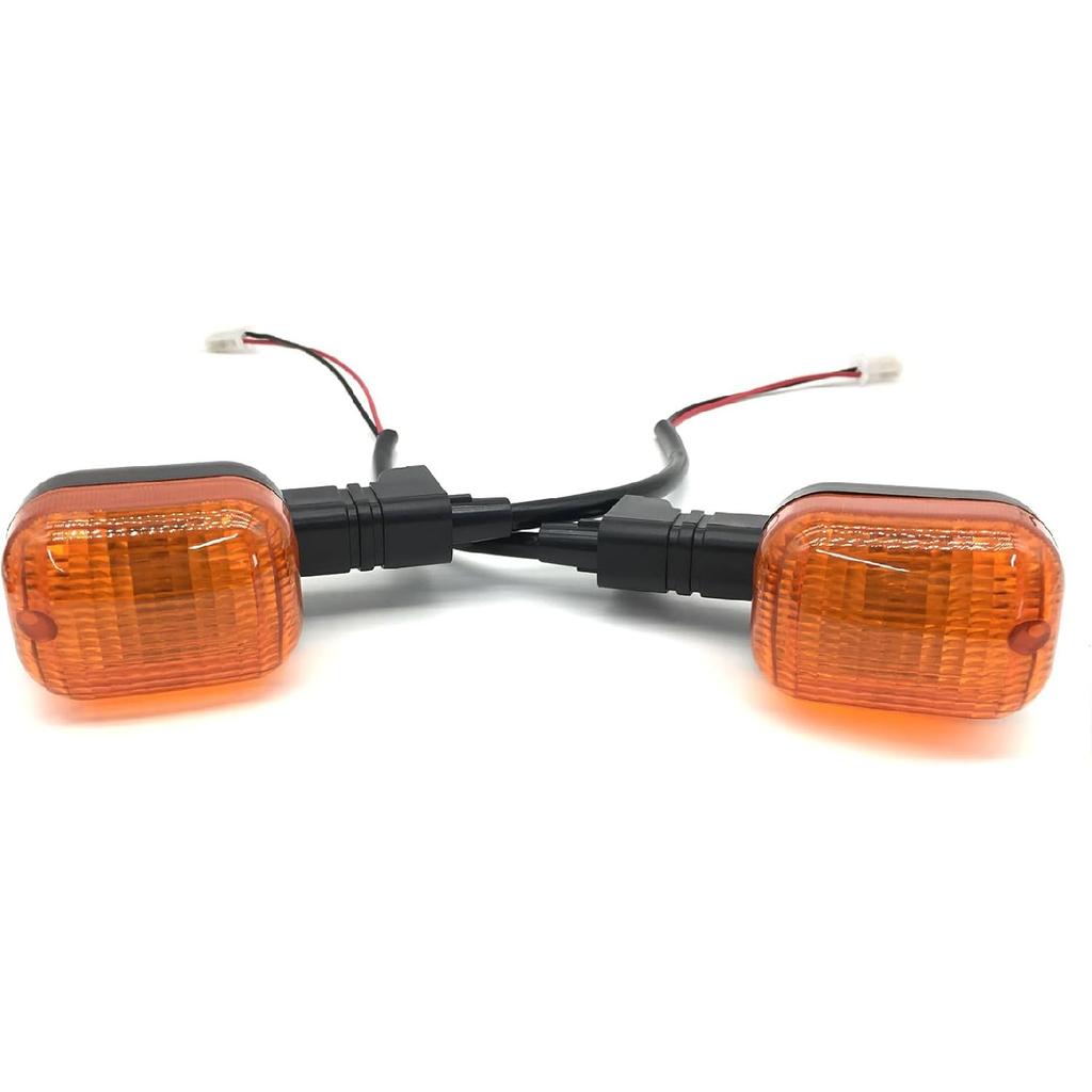 2Pcs Rear Motorcycle turn signals Winker Indicators light for 50 100-Amber