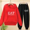 Kids Autumn Winter Hoodie  Letter Print Clothing Casual Top+Trousers 2PBoy Girl 3-12Yrs Child Gift Brand Sports Coat Jogging Set