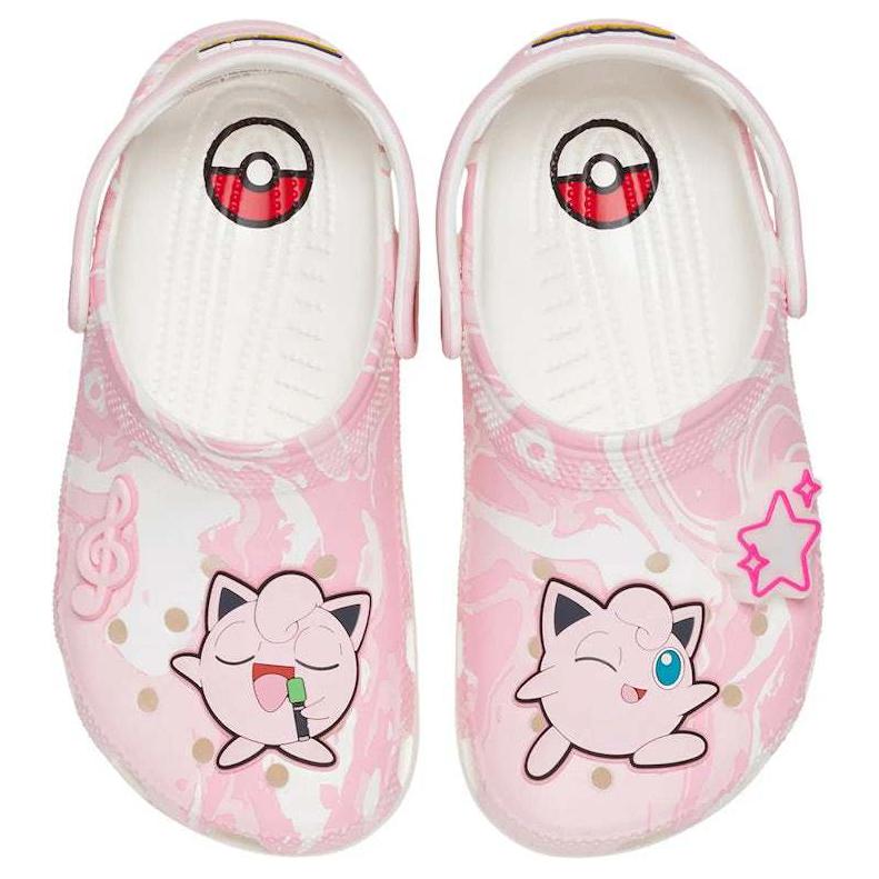 Pokémon x Crocs Sabot Classique Jigglypuff Chaussures Unisexe Rose Blanc 210243-90H