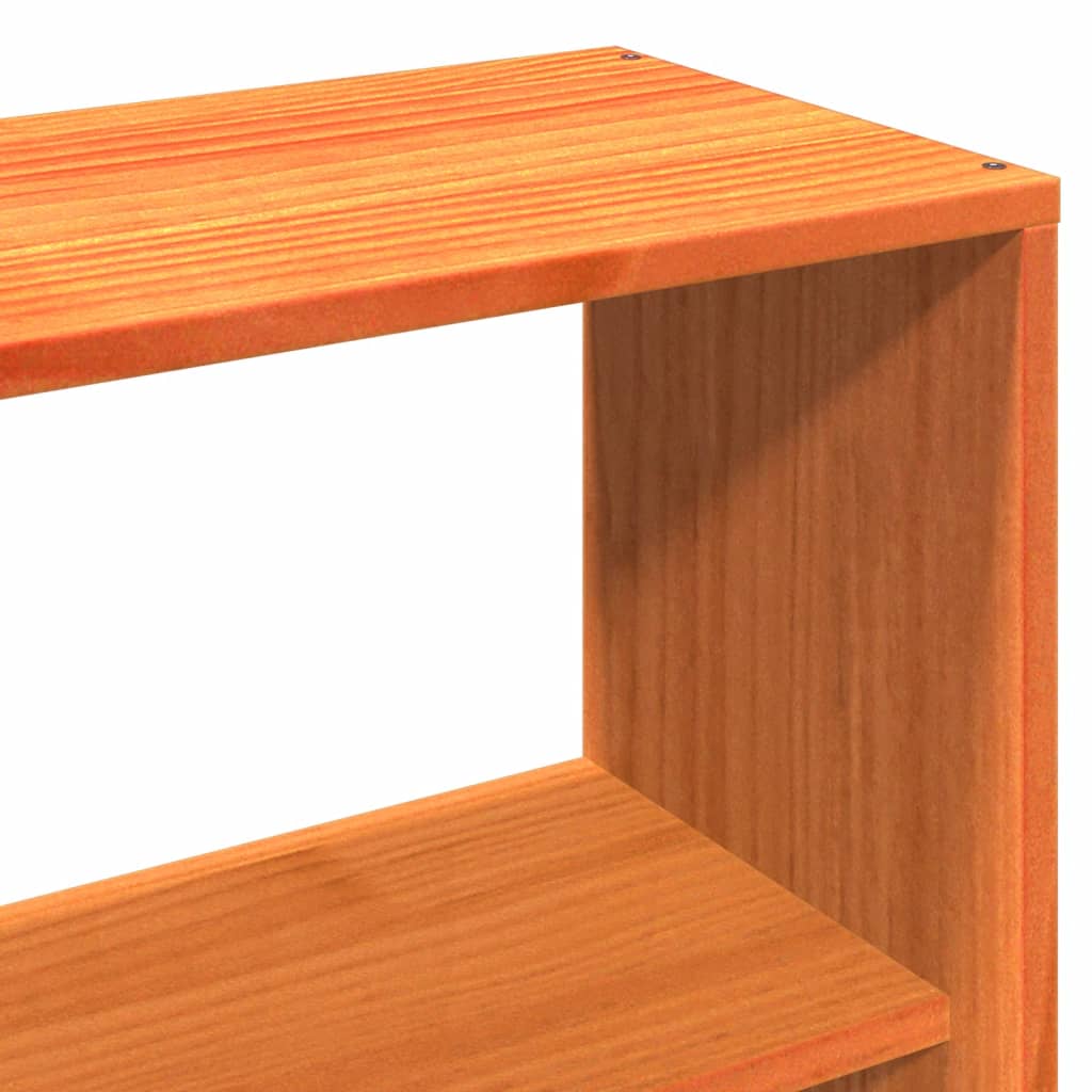 Solid Wood Bed Without Mattress Wax Brown 160x200 Cm Pine Wood