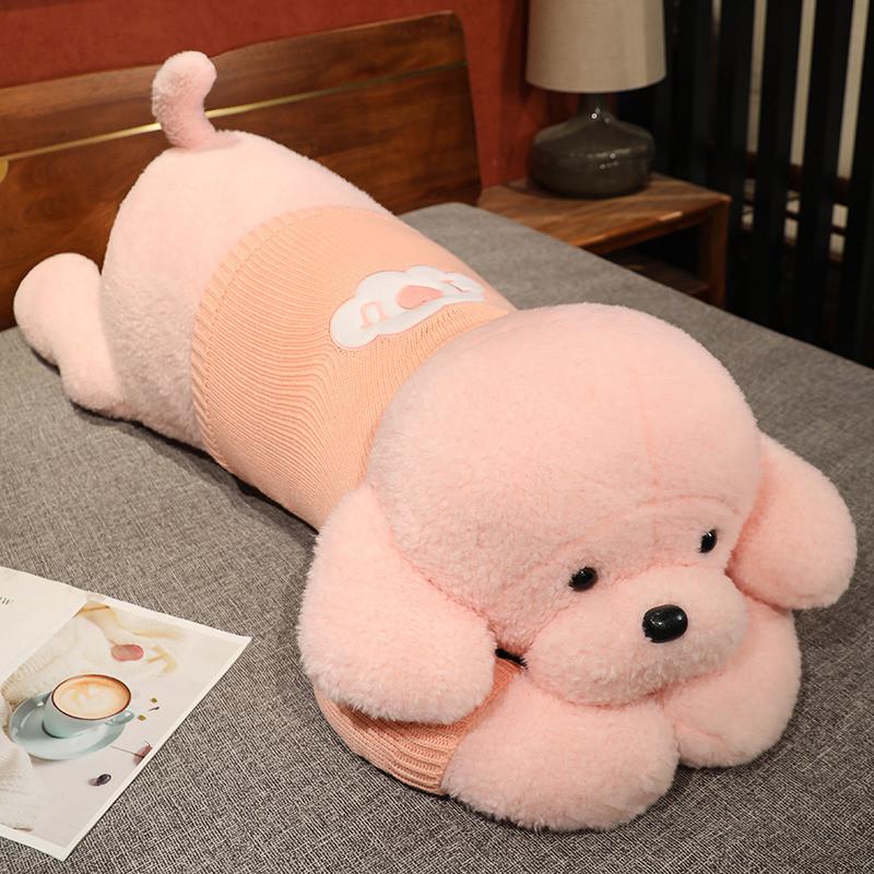 Wear Lying Sweater Dog Plush Toy Stuffed Animal Doll Decorations Kids Gifts