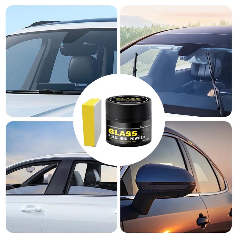 Windshield Scratch Remover Glass Polishing Compound Powder Detergent Car Glass Cleaning Powder Polish Glasses Scratch Remover