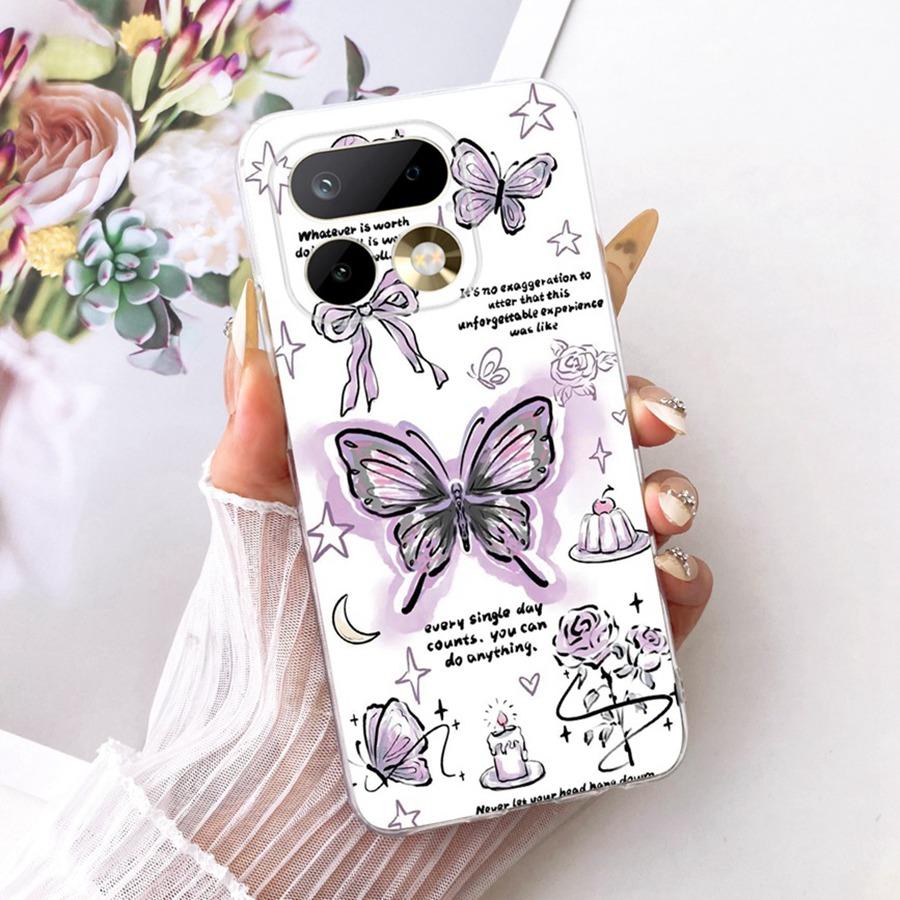 For Realme 16 Pro Case Flowers Butterfly Painted Cover Soft Silicone Casing For Realme16 16Pro 16 Pro+ Plus Phone Case