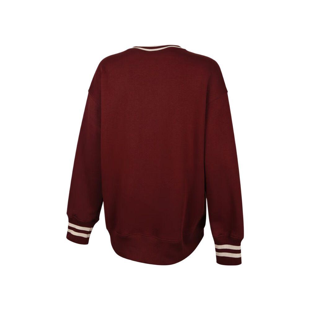 Women's Nike Sweatshirts Women's Burgundy Crew Neck Moderate