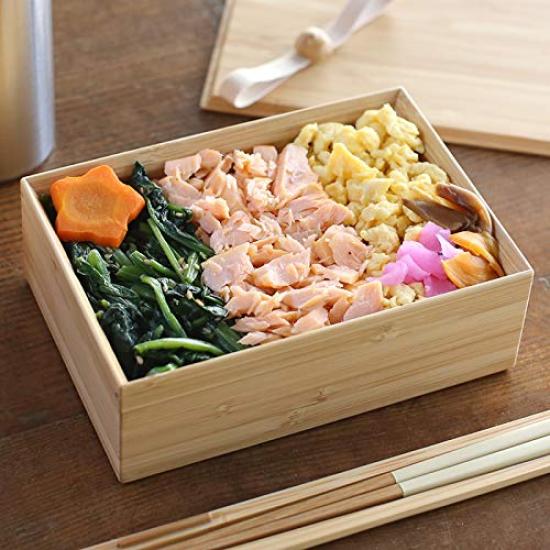 Kochosai Kosuge One-Tier Lunch Box, Natural