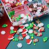1 Box 3D Christmas Nail Art Charm Parts Polymer Soft Clay Slices Flakes Nails Decoration Parts for Winter Manicure Designs