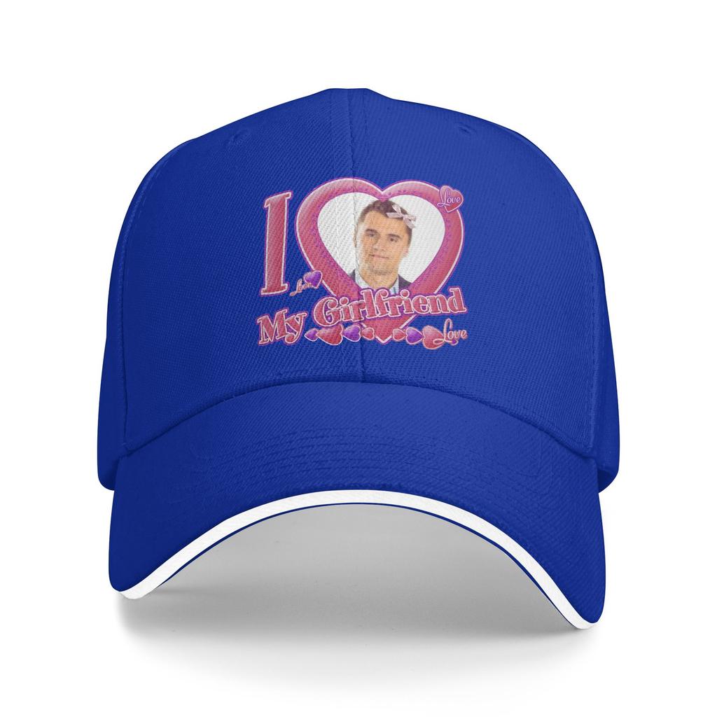 Unisexs Womens I Love My Girlfriend Charlie Kirk Outdoor Hat Sun Cap New Baseball Cap Snapback Sunshade