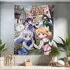 Anime Is the order a rabbit Zeichentrick Wandteppich Wandbehang Dekoration Haushalt Heimdekor Niedliches Anime Dienstmädchen Mädchen Wandteppich