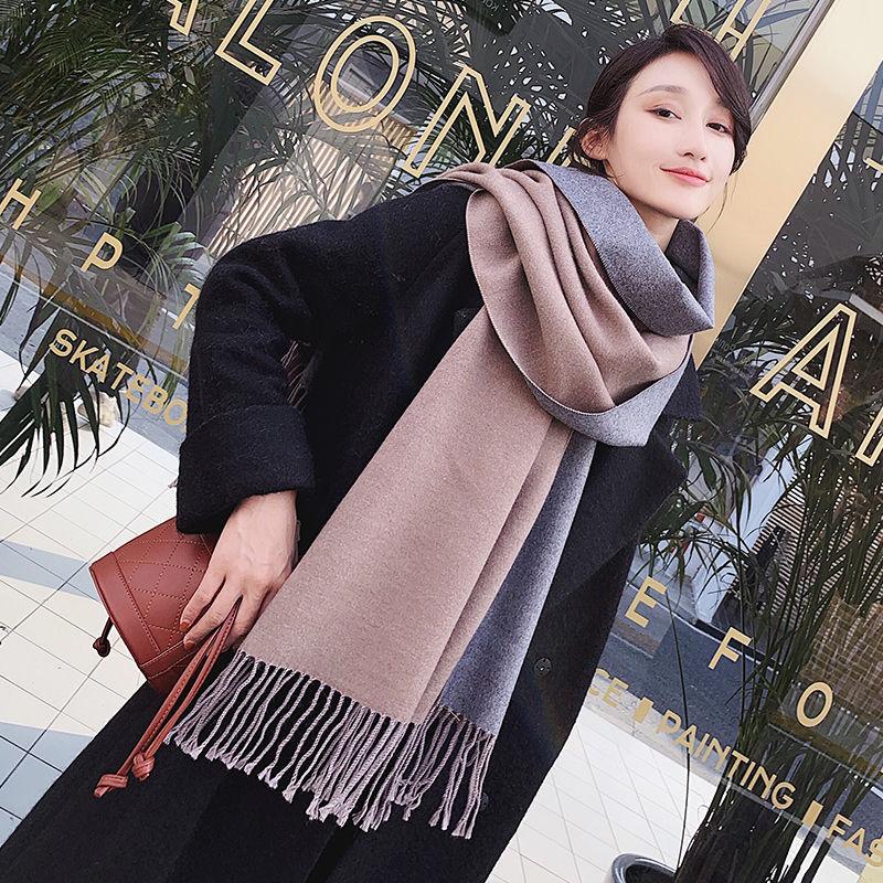 Womens Fall Winter Scarf Fashion Tassel Soft Warm Blanket Scarves Thick Soft Womens Shawl Wraps