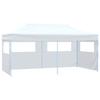 Reception Tent - vidaXL - 3x6 M - White Steel - UV Resistant - Foldable with 4 Side Walls
