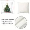 1 Pieces Christmas Tree Pattern Decorative Cushion Pillow Polyester pillowcase, sofa decorative cushion cov Headboard Pillow