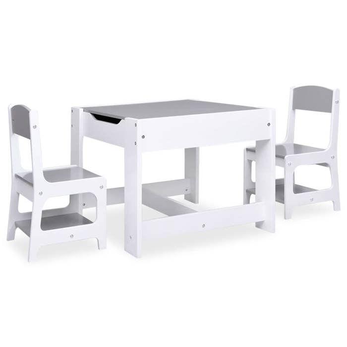 VidaXL Table pour Enfants avec 2 Chaises Ensemble de Meubles Table et Chaise pour Enfants Chambre Salon Maison Intérieur 80283