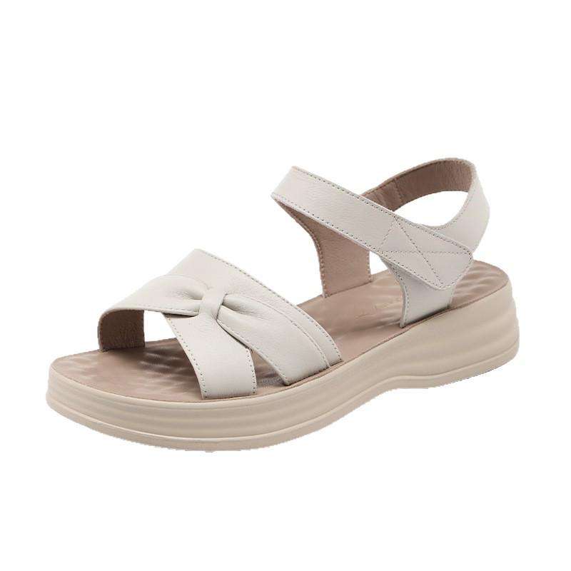 Red Dragonfly Women's Genuine Leather Flat Sandals, Soft Sole, New Summer 2026 Collection