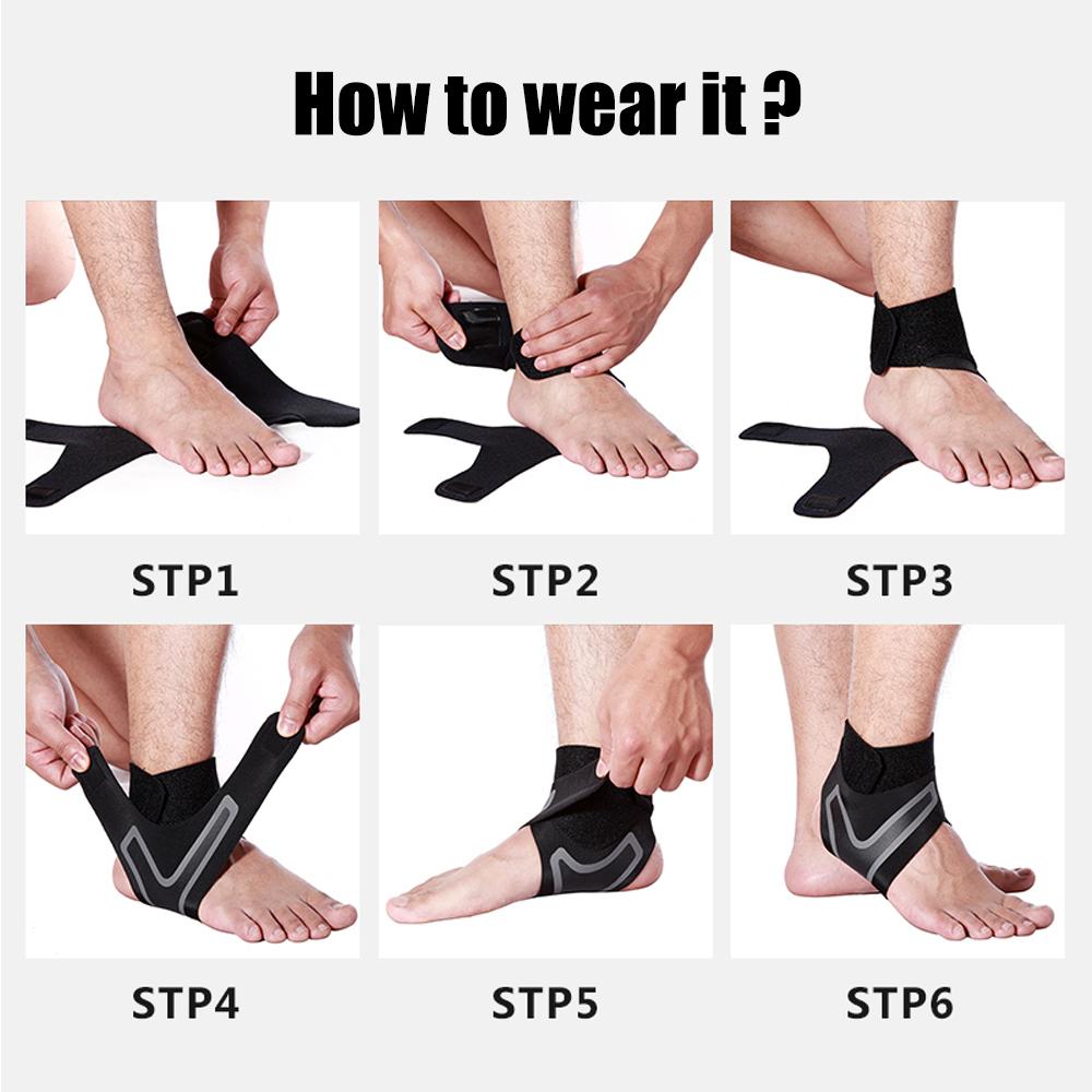 1Pair Ankle Protectors Breathable Adjustable Compression Ankle Sleeves For Sports Running Soccer Basketball Ankle Protectors