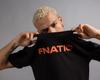 FnaticGear Team Title T-Shirt, Black, Small, FNC089, Crest Wordmark Short Sleeve T-Shirt, Black, Small, XX3016