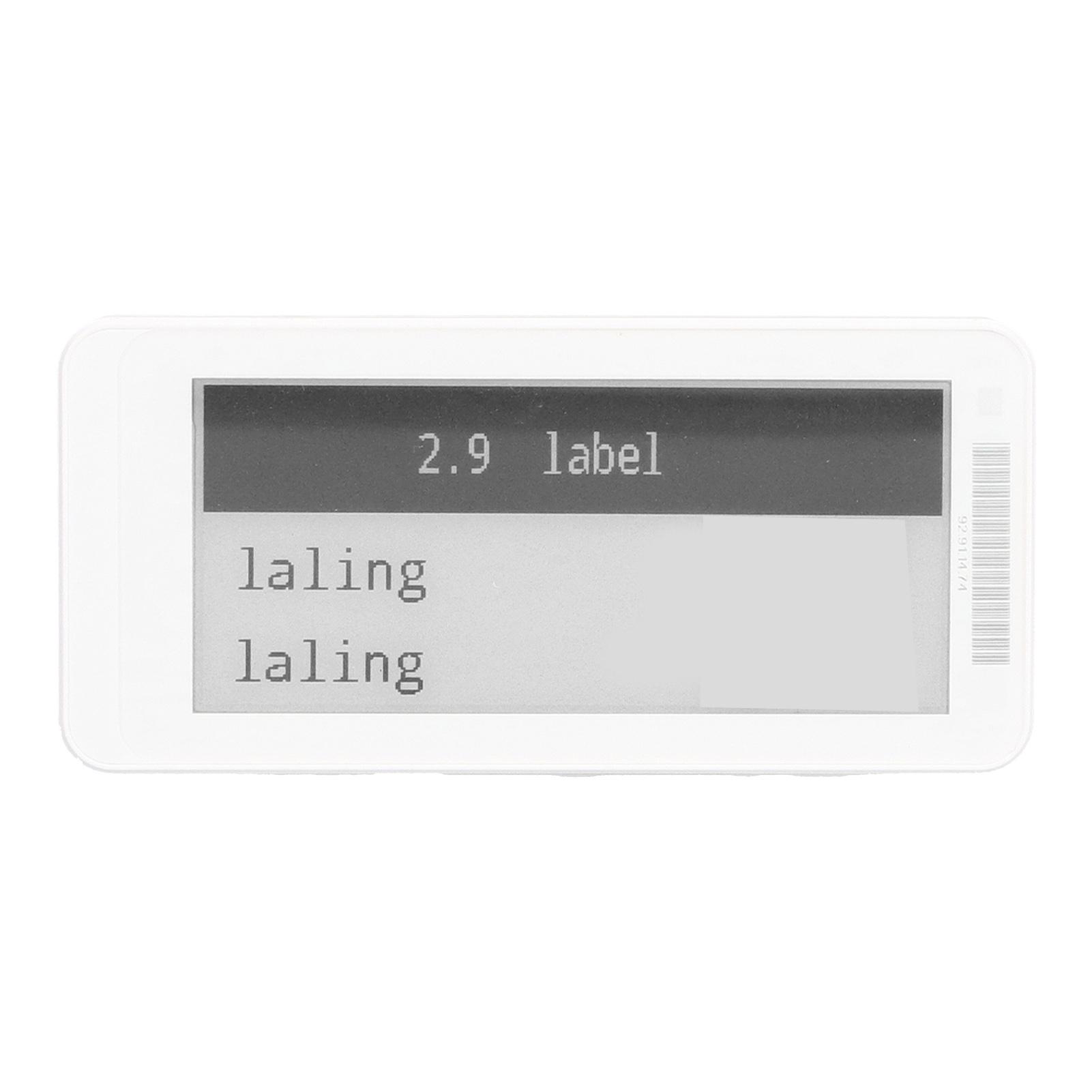

Electronic Price Tag Smart ESL TFT Screen Display Shelf Label Low Consumption Bluetooth 2.9inBlack White