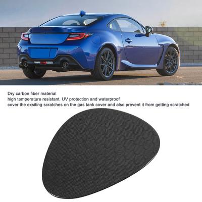 Garniture de couvercle de réservoir de carburant en Fiber de carbone sèche, autocollant élégant de remplacement pour bouchon de réservoir de gaz pour Toyota Subaru BRZ à partir de 2022