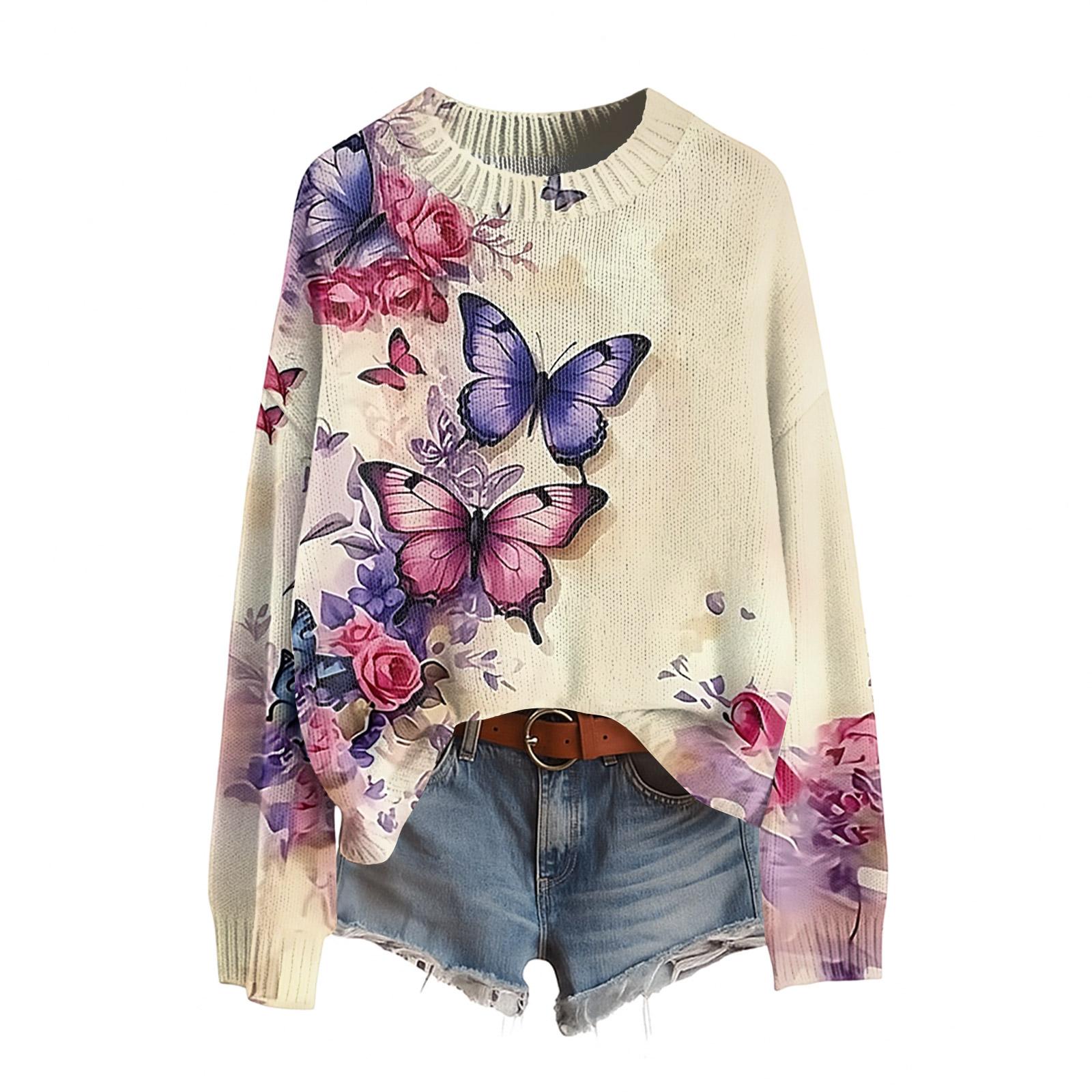 

Women s Funny Women s Sweater R,Neck Outfit Ugly Sweatshirt Costume S бежевий