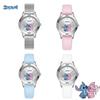 Cartoon Ladies Quartz Watch with Diamond-Set Alloy, Leather Strap, Small & Exquisite Design