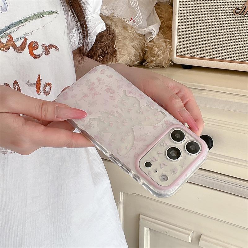 Pink Rose Butterfly iPhone 16 Pro Max / 15 Pro Case