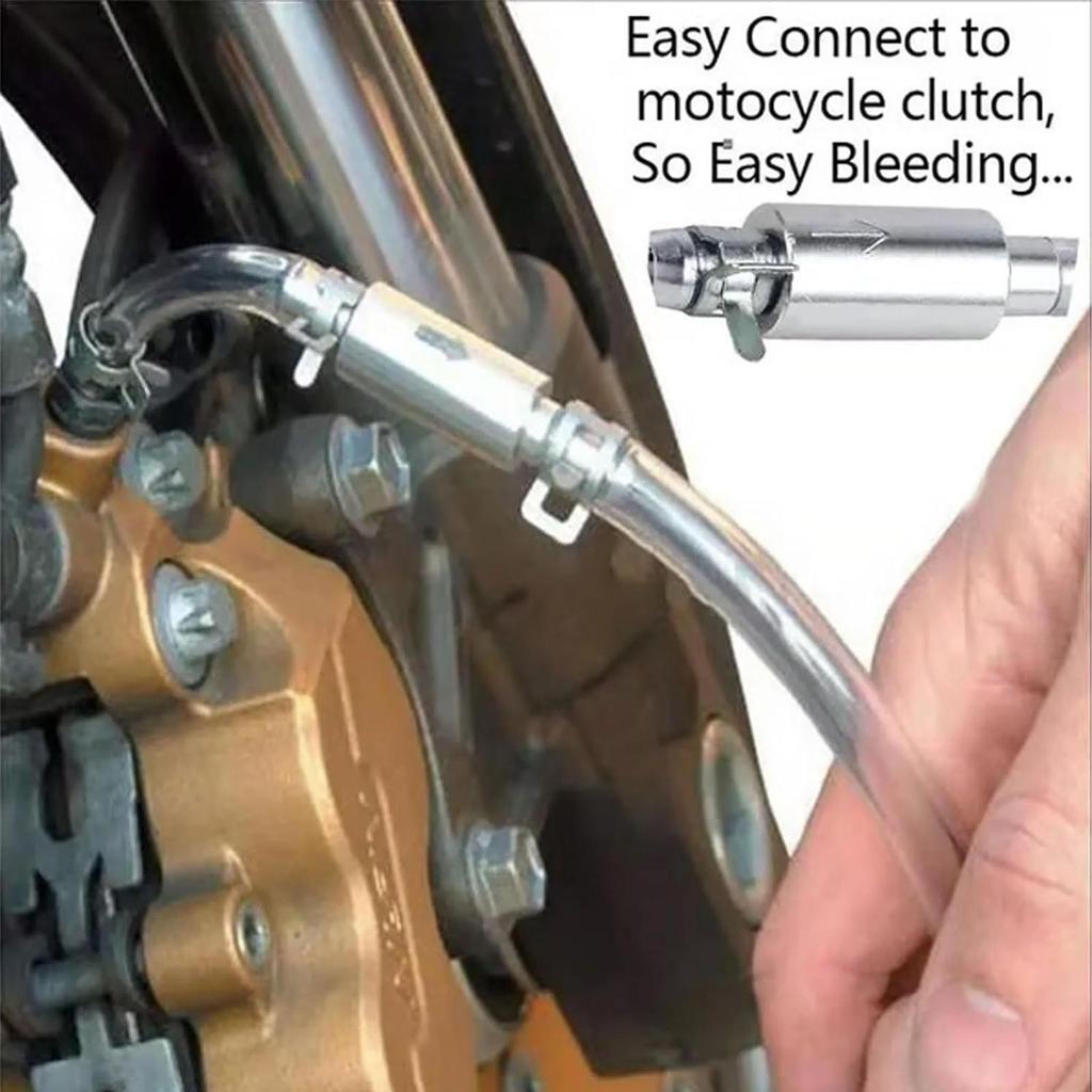 Car Clutch Brake Bleeder Hose Hydraulic Clutch One Way Valve Tube Bleeding Tool Replacement Adapter Kit Auto Accessories
