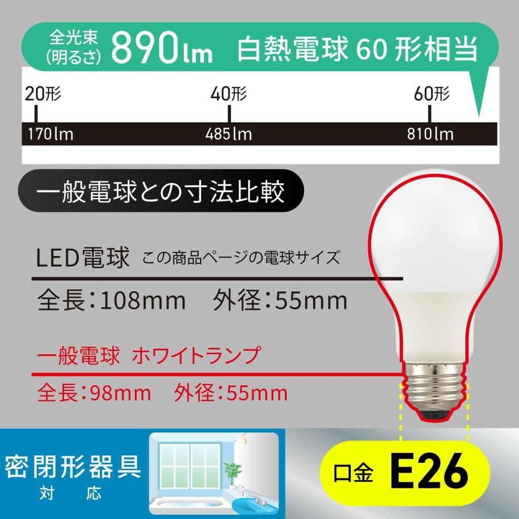 OHM Electric LED Bulb E26 60W Equivalent Natural Light 2-Pack LDA6N-G AG59 2P