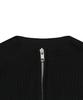 Mucent Orchid Ribbed Crop Knit Zip-Up (7 Colors)