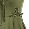 Womens Renaissance Steampunk Dress Lace Up High Low Dress Pirate Costume for Halloween Party