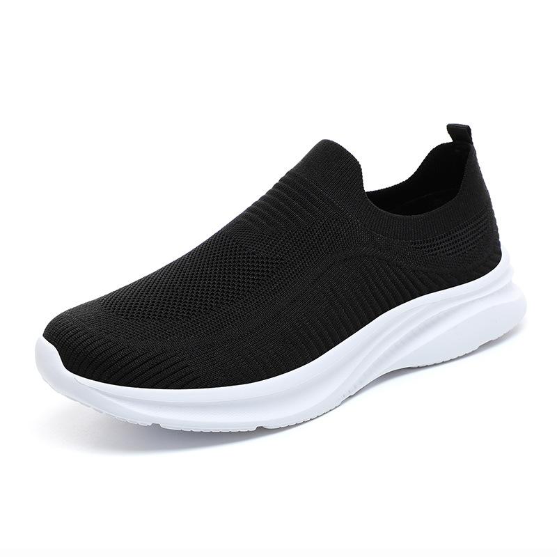 Men's shoes outdoor fly-woven mesh shoes daily casual sports shoes spring and summer low-top foot cover mesh cloth running shoes one foot