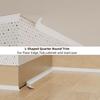 1PC 3/2/1M Quarter Round Molding Trim Peel and Stick Caulk Strip Flexible Shower Threshold Bathroom/Kitchen Countertop