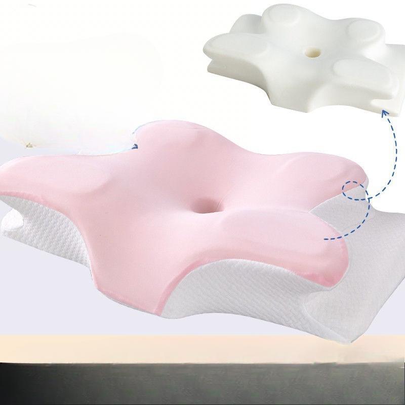 Butterfly Pillow Memory Pillow Core Slow Rebound Memory Foam Pillow Cervical Vertebra Pillow Aircraft Pillow Neck Pillow Core Cow Horn Pillow Core