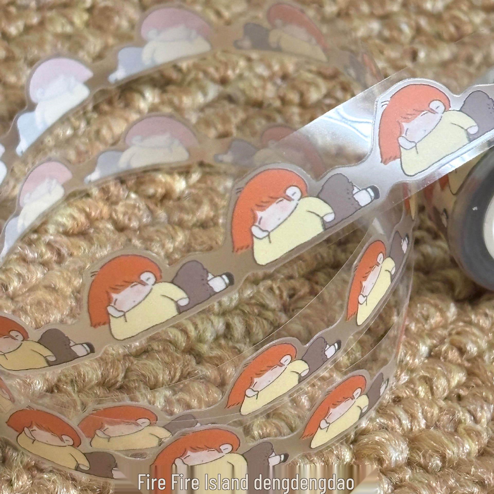 Deng Deng Island Cute Little People Washi Tape - Daily Life Planner Decoration
