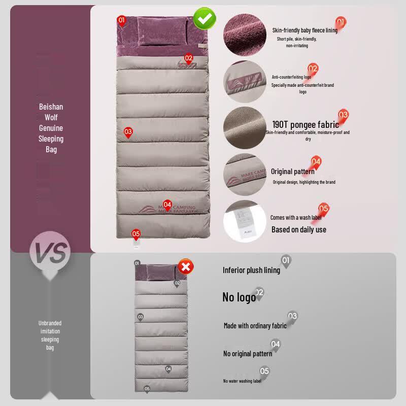 Beishanlang Envelope Joinable Sleeping Bag SL090