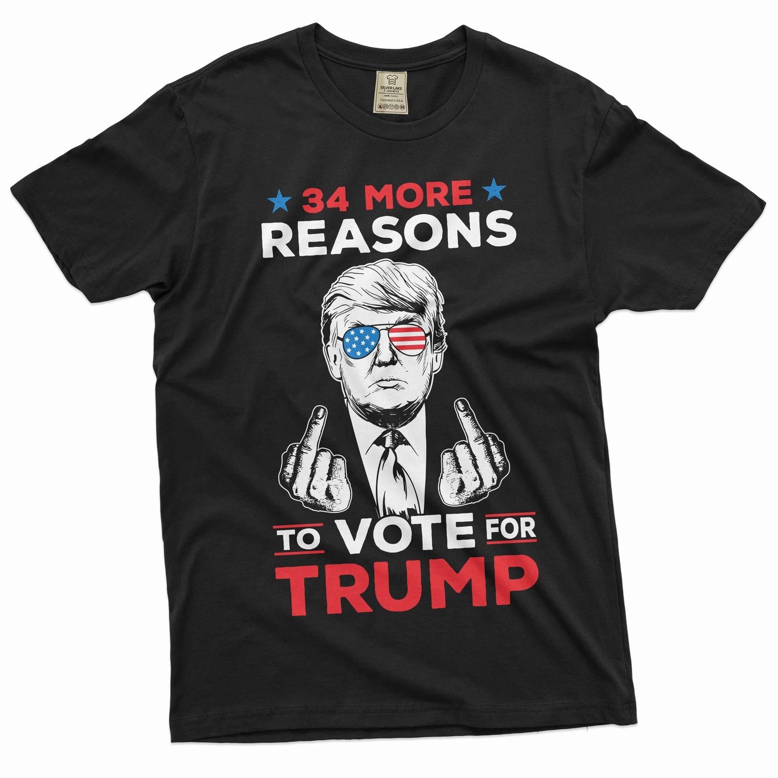 34 More reasons to vote for trump shirt donald trump funny shirt djt support tee XS