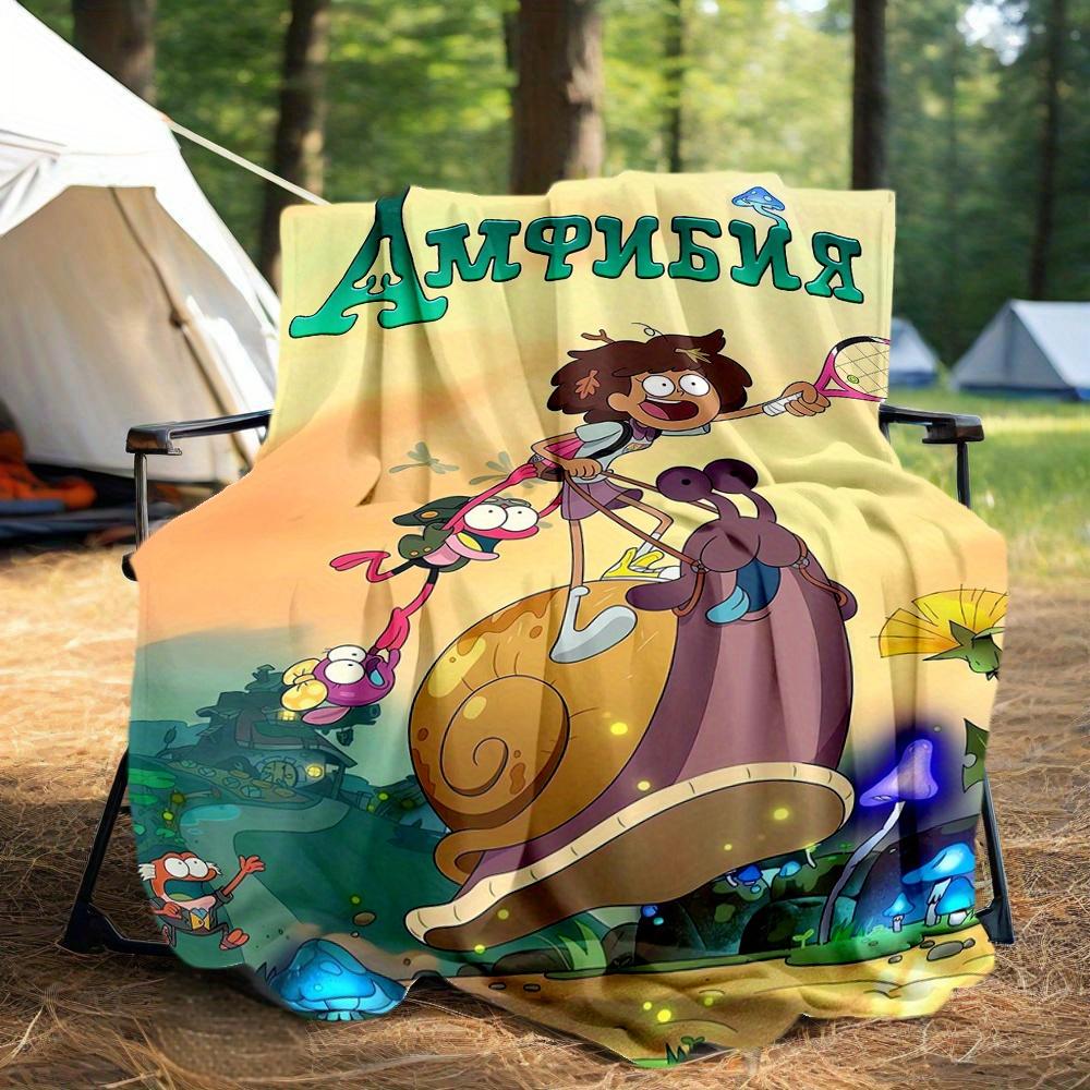 1pc, Disney Amphibia Anne Boonchuy and Friends Blanket, Soft Warm Throw Blanket for Friend, Outdoor Blankets, Living Room, Travel