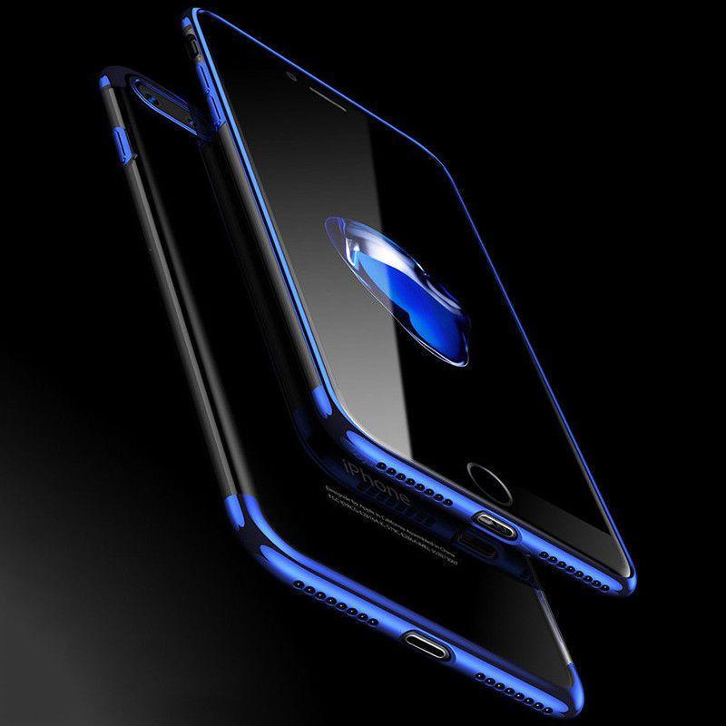 Iphone X For 8 7 6s Plus Case Electroplate Silicone Ultra Slim Clear Soft Cover