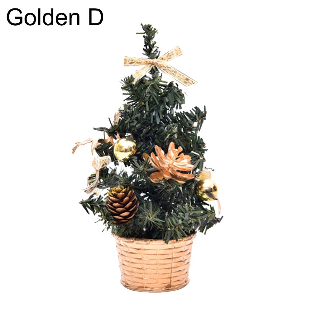 Punots Weihnachtsbaum Mini Künstliche Kugel Stern Desktop Ornament Home Festival Dekor