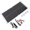 Solar Panel Kit, Monocrystalline Battery Maintainer Solar Charges Controller and Suction Cups, Flexible 17W 18V 0.94A with USB Port for Camping Car